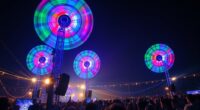 led fan light shows
