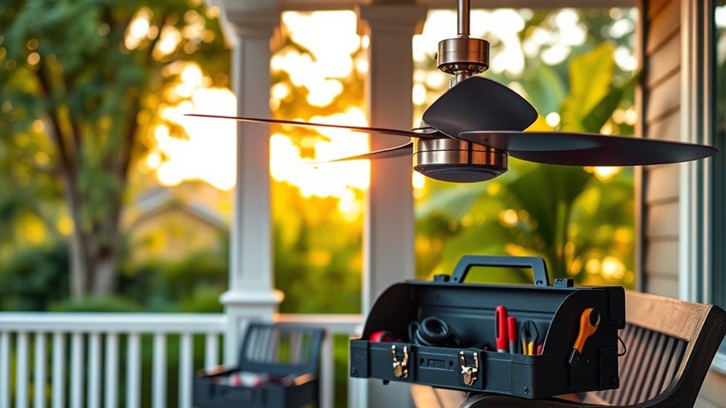 maintain outdoor fan properly