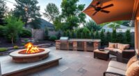 multi zone patios with fans
