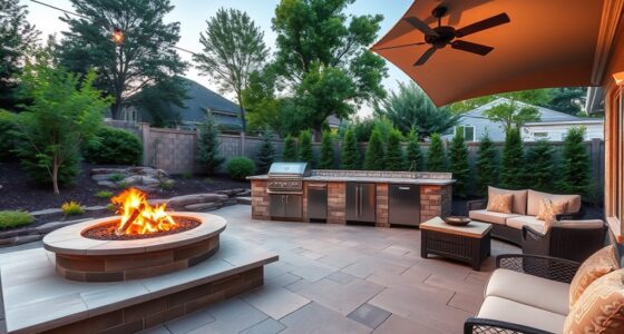 multi zone patios with fans