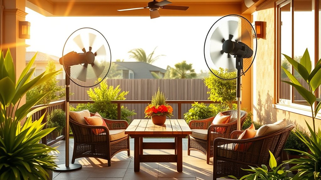 multiple patio fan installations