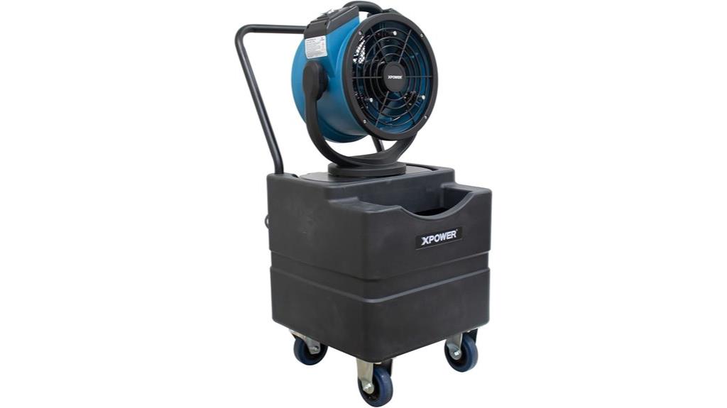 oscillating misting fan