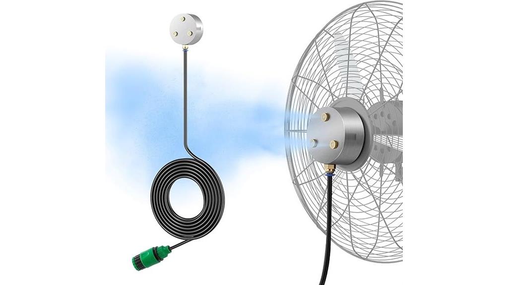 outdoor cooling fan mister