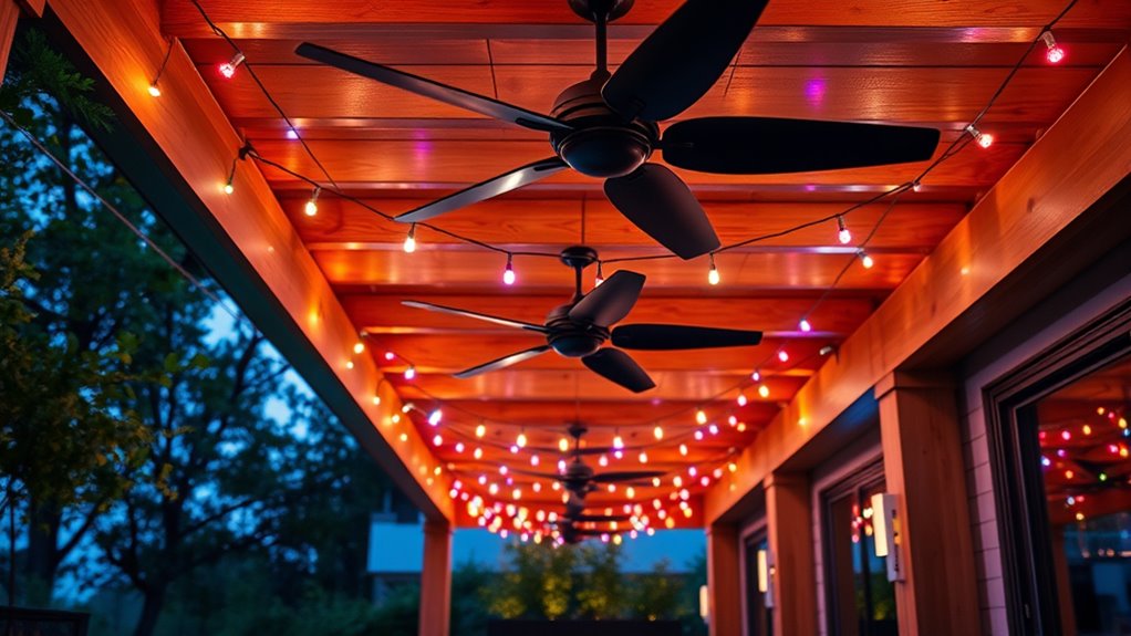 outdoor fan and light integration