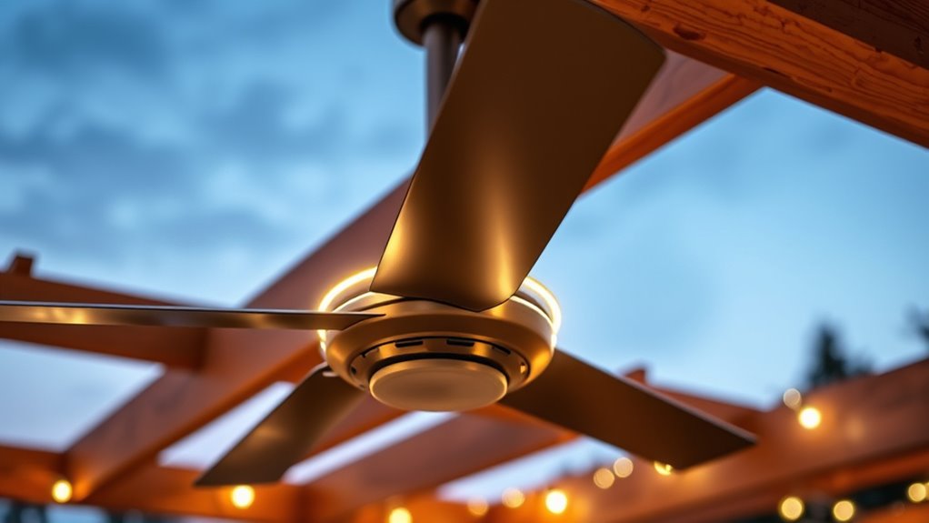 outdoor fan lighting safety