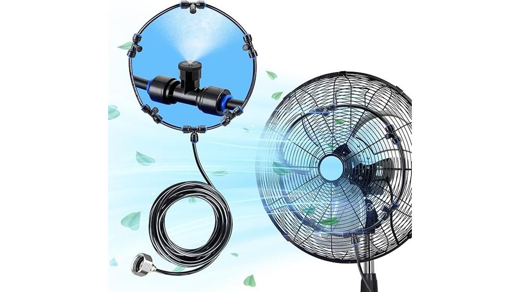 outdoor fan misting kit