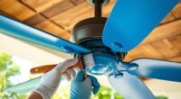 outdoor fan weather proof repainting