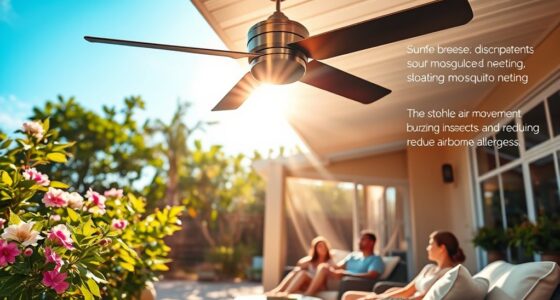 outdoor fans reduce pests