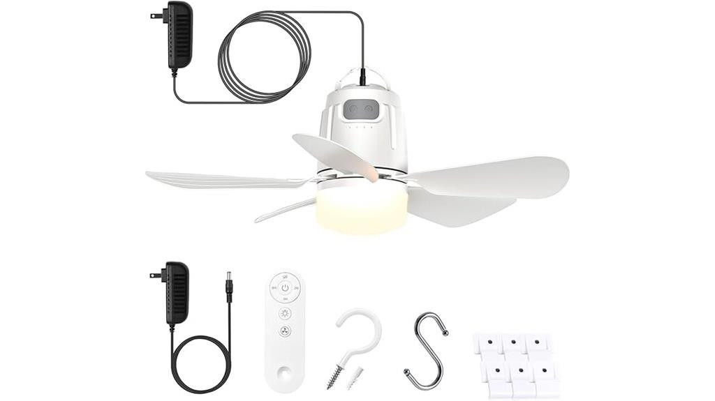 outdoor gazebo fan with light
