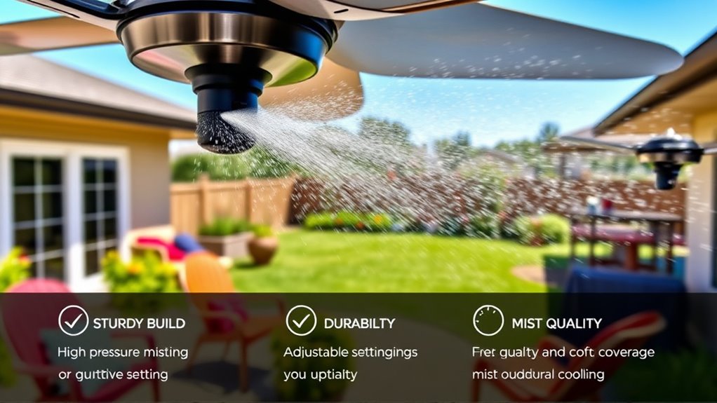 outdoor misting fan considerations