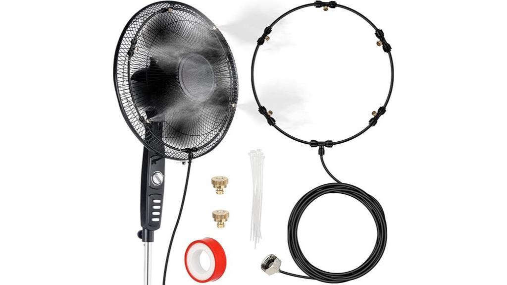 outdoor misting fan kit