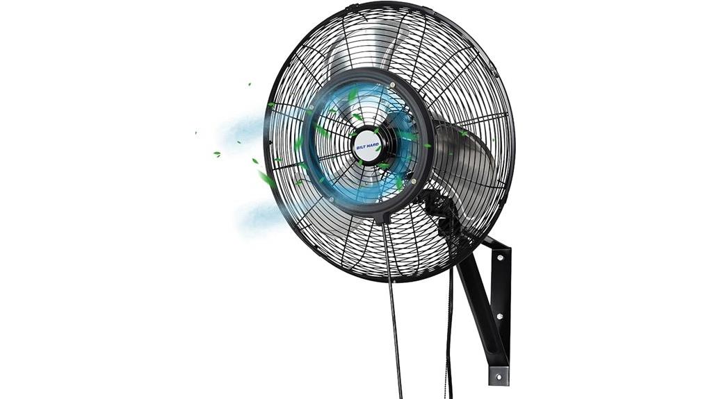 outdoor misting wall fan