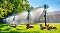 outdoor pet cooling fans