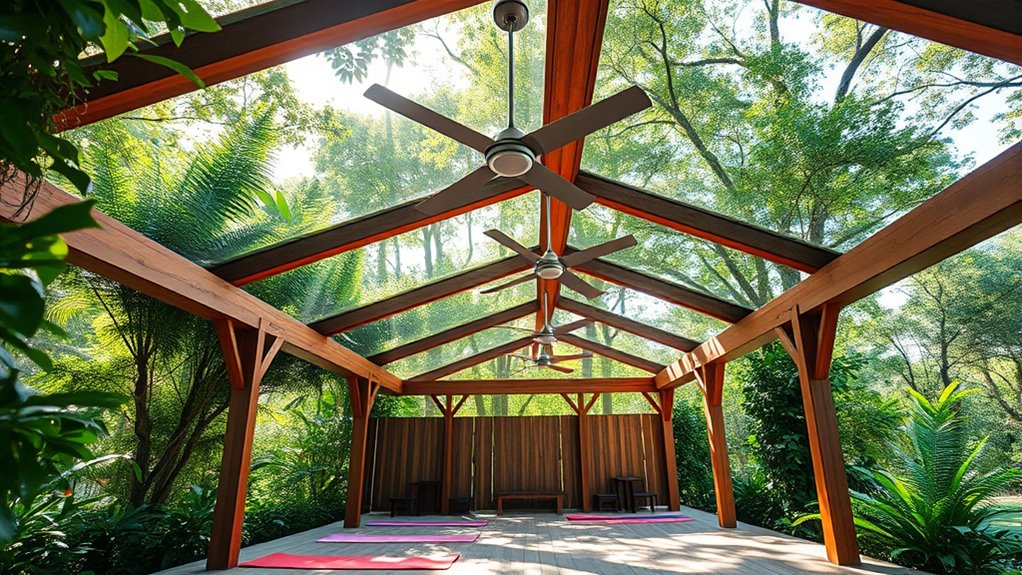 outdoor studio fan integration