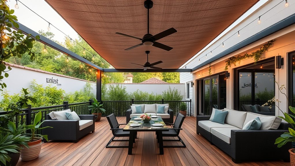 outdoor ventilated entertainment area