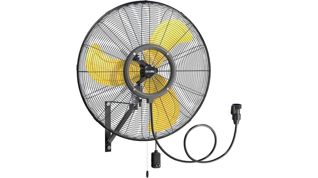 outdoor wall mount misting fan