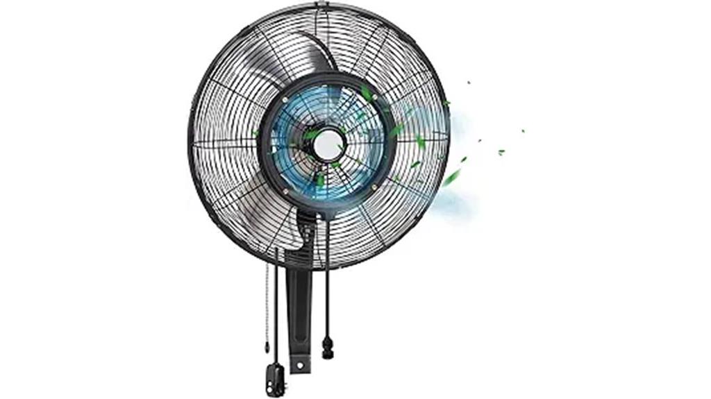 outdoor waterproof misting fan
