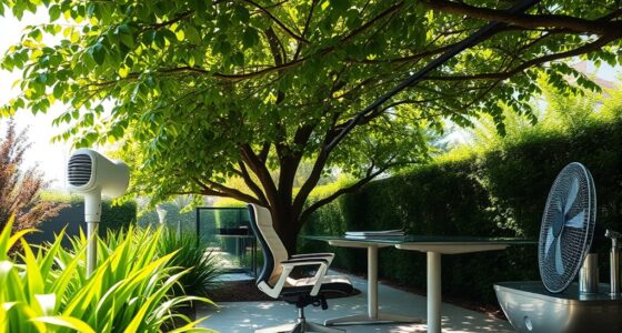 outdoor workspaces keep cool