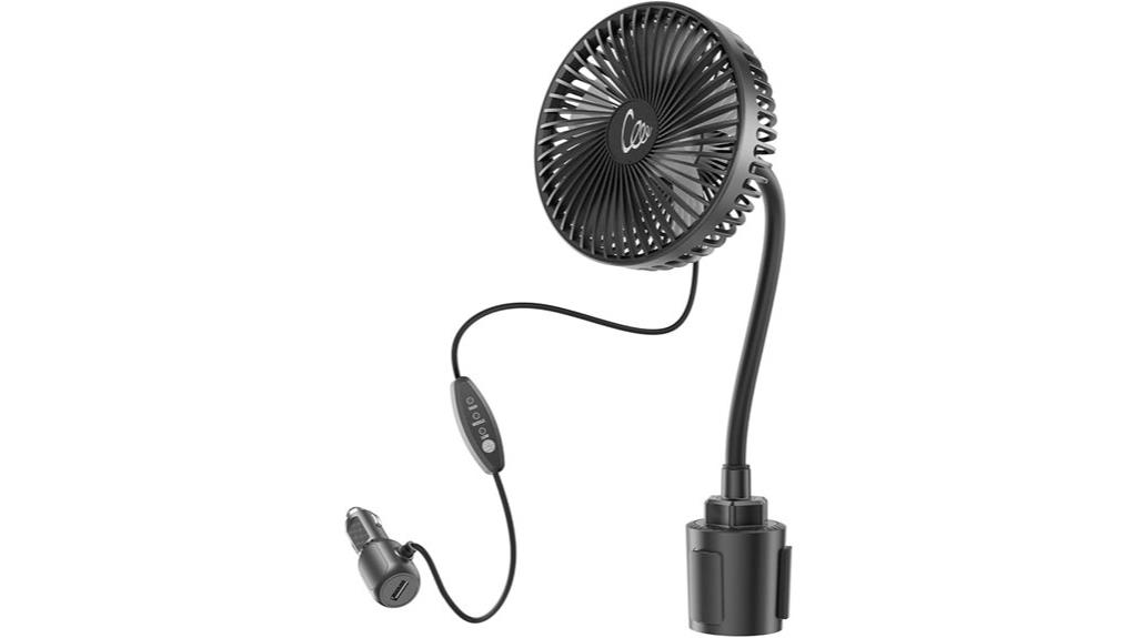 portable 12v 3 speed rotatable