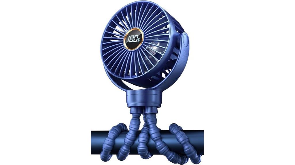 portable baby stroller fan