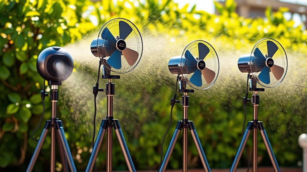 portable battery mister fans