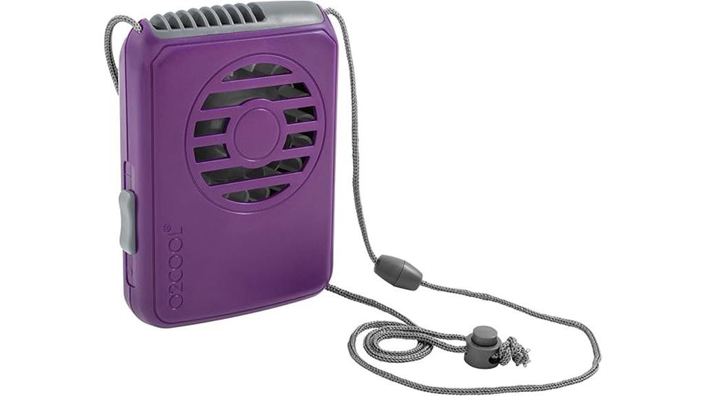 portable battery necklace fan