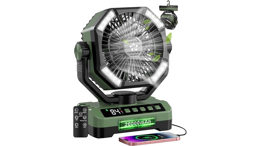 portable camping fan kit