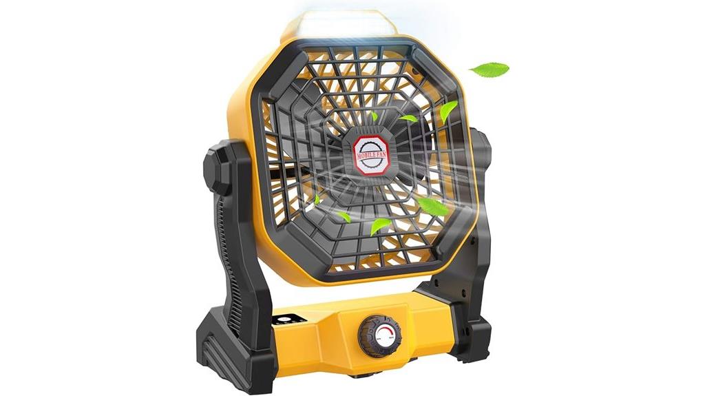 portable camping fan with lantern