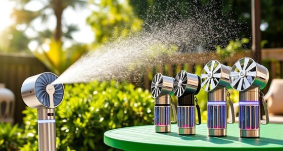 portable cooling mist fans