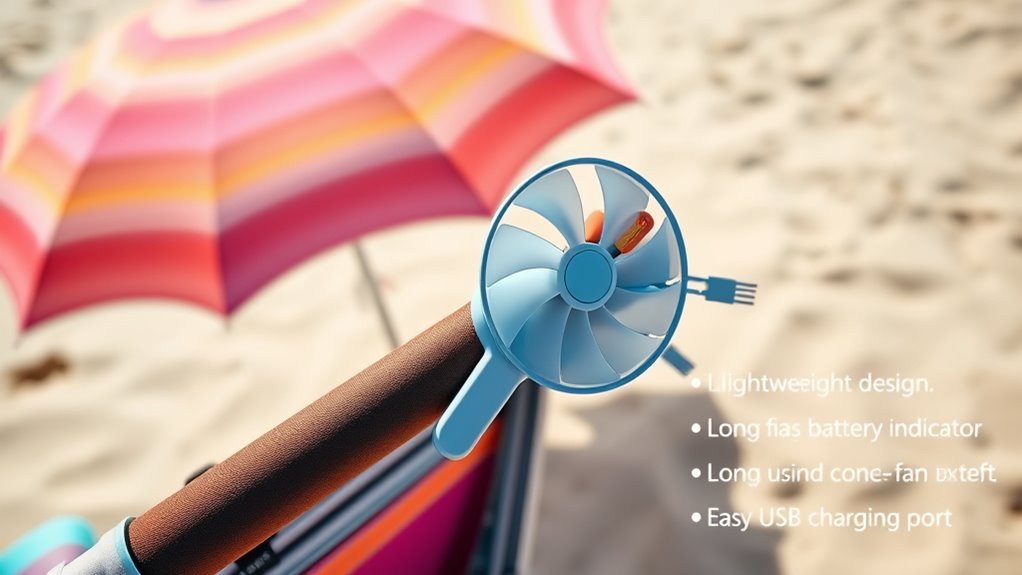 portable efficient rechargeable fans