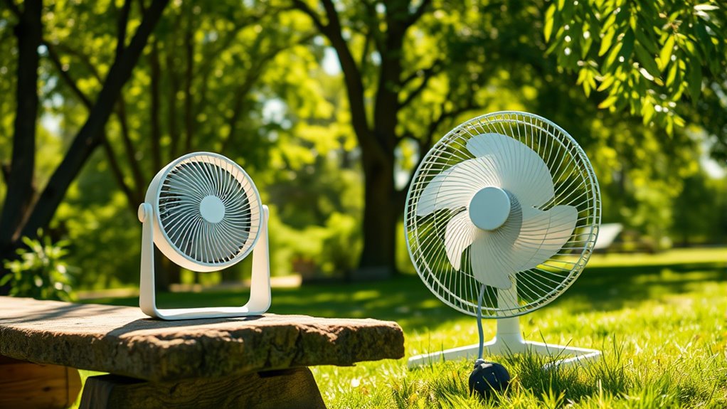 portable fan power options