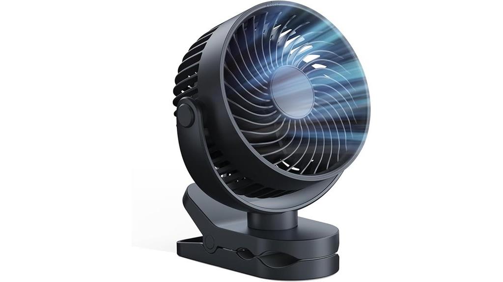 portable fan with adjustable speeds