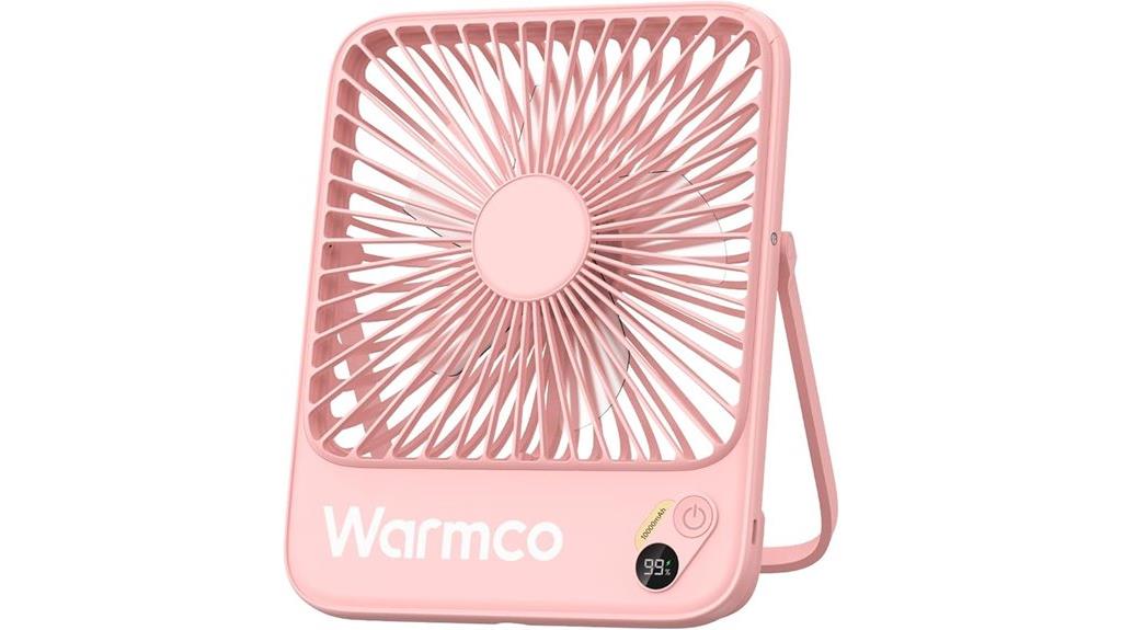 portable fan with digital display