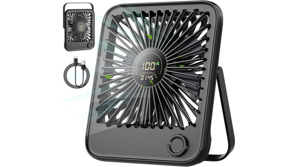 portable fan with display