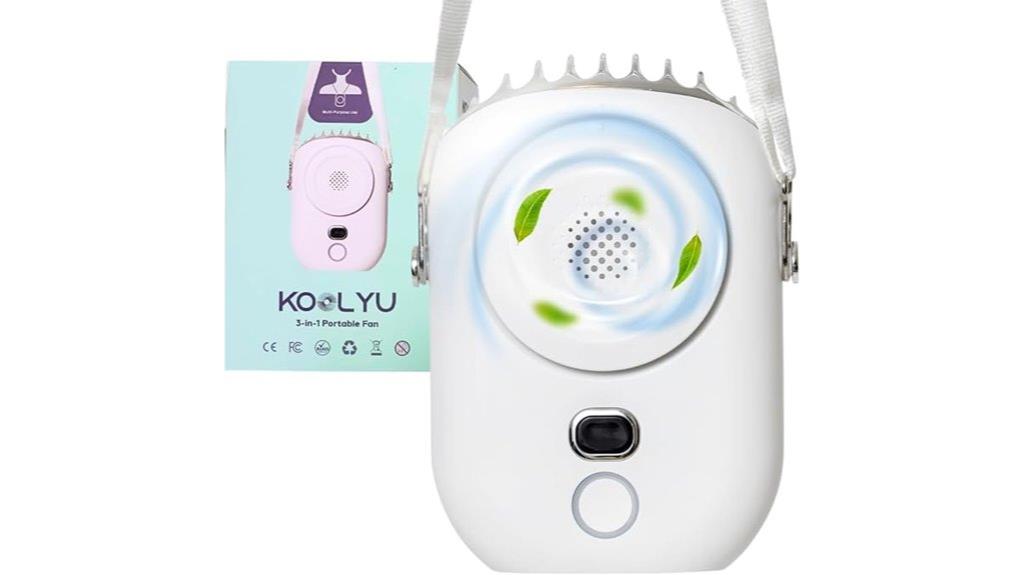 portable fan with flashlight