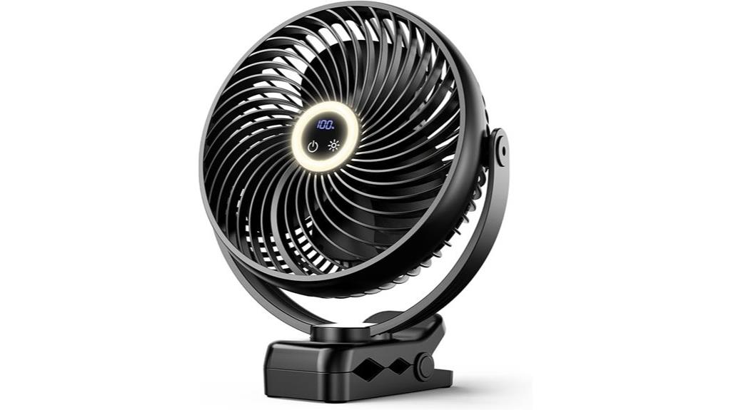 portable fan with lantern