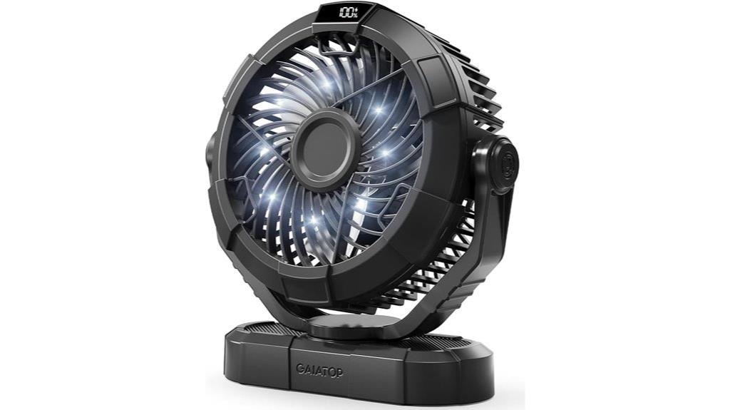 portable fan with lantern