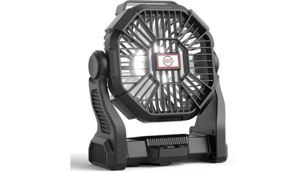 portable fan with lantern