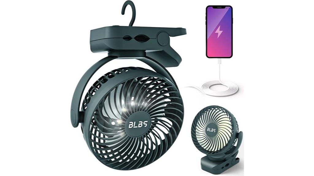 portable fan with large battery