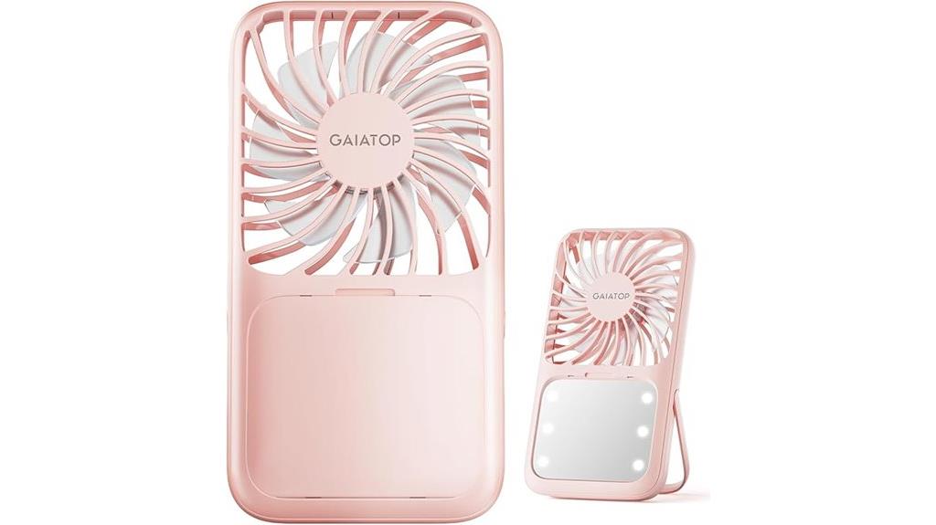 portable fan with light