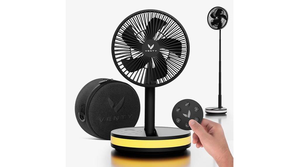 portable fan with remote