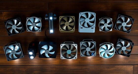 portable flashlight fan options
