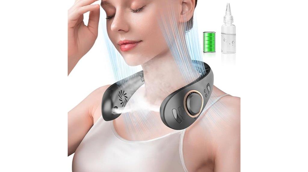 portable mist spray fan