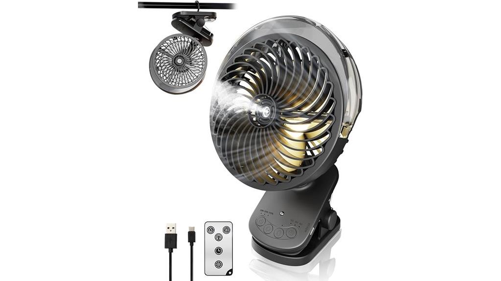 portable misting fan