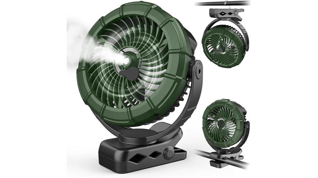 portable misting fan