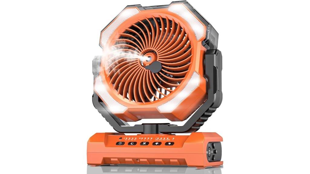 portable misting fan