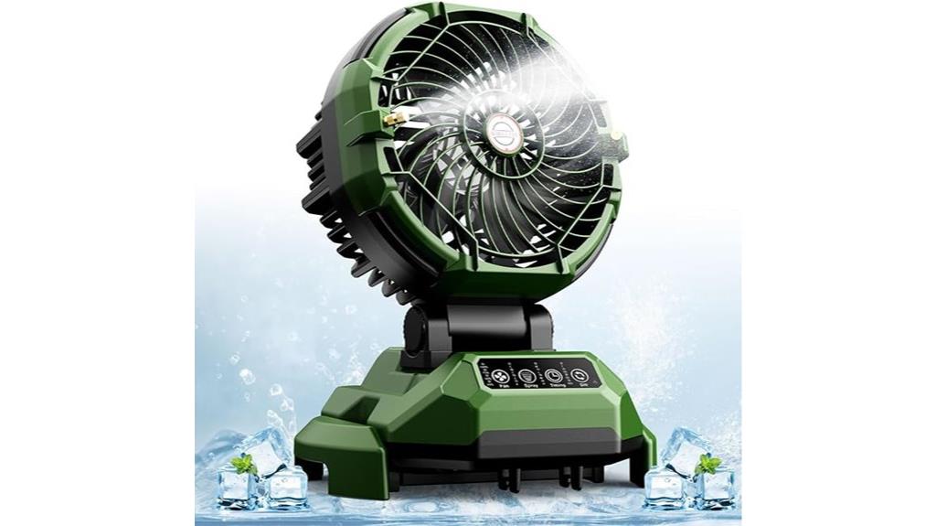 portable misting fan