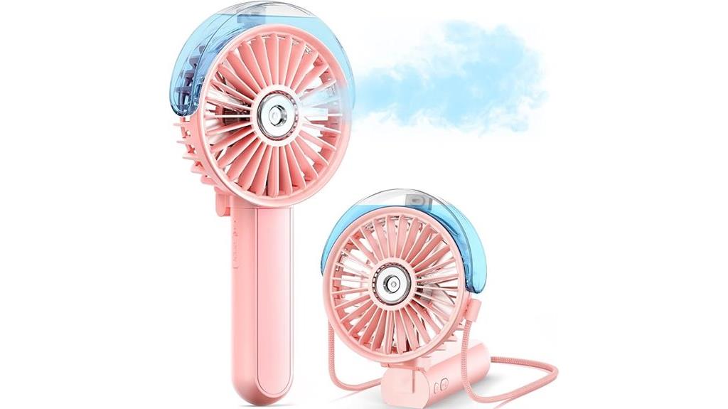 portable misting fan with water tank