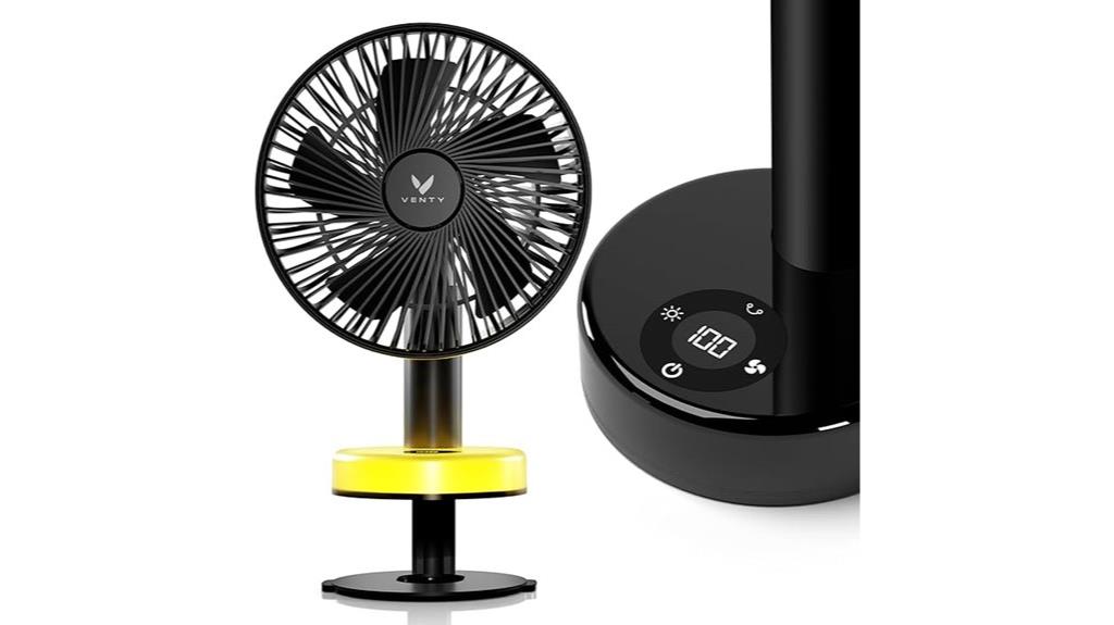 portable rechargeable clip fan