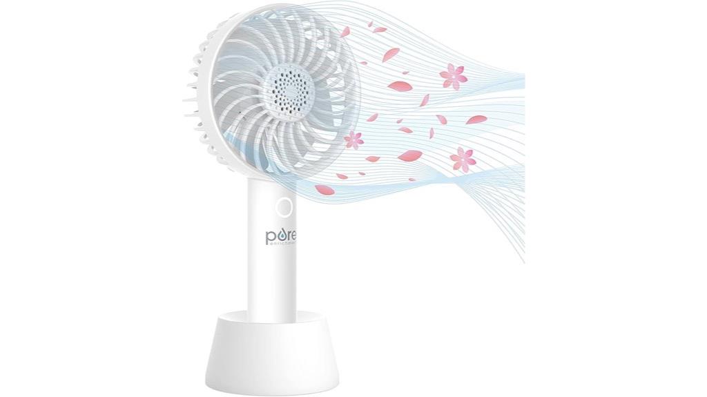 portable rechargeable handheld fan